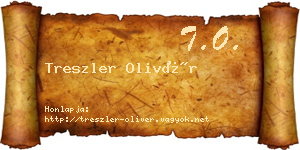 Treszler Olivér névjegykártya