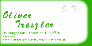 oliver treszler business card